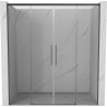 Mexen Rox Duo portes de douche coulissantes 180 cm, transparent, gris canon brossé - 8C2-180-002-66-00