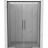 Mexen Rox Duo porte de douche coulissante 150 cm, transparent, noir - 8C2-150-002-70-00