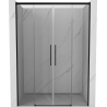 Mexen Rox Duo portes de douche coulissantes 160 cm, transparent, noir - 8C2-160-002-70-00