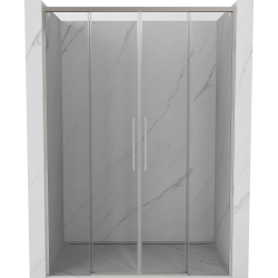 Mexen Rox porte de douche coulissantes 160 cm, transparent, nickel brossé - 8C2-160-002-97-00