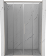 Mexen Rox Duo portes de douche coulissantes 140 cm, transparentes, nickel brossé - 8C2-140-002-97-00