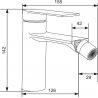 Mexen Zero robinet de bidet Or - 71120-50