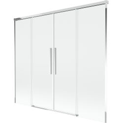 Mexen Rox paroi de douche à 2 volets coulissants 170 x 150 cm, transparent, chrome - 8C9-170-002-01-00