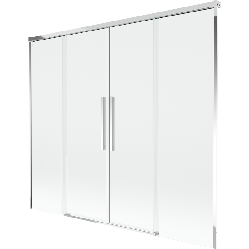 Mexen Rox paroi de douche à 2 volets coulissants 170 x 150 cm, transparent, chrome - 8C9-170-002-01-00