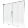 Mexen Rox paroi de douche à 2 volets coulissants 170 x 150 cm, transparent, chrome - 8C9-170-002-01-00
