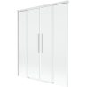 Mexen Rox paroi de douche 2 volets coulissants 150 x 150 cm, transparent, blanc - 8C9-150-002-20-00