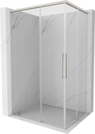 Mexen Rox Duo cabine de douche coulissante 100 x 85 cm, transparent, nickel brossé - 8C2D-100-085-97-00