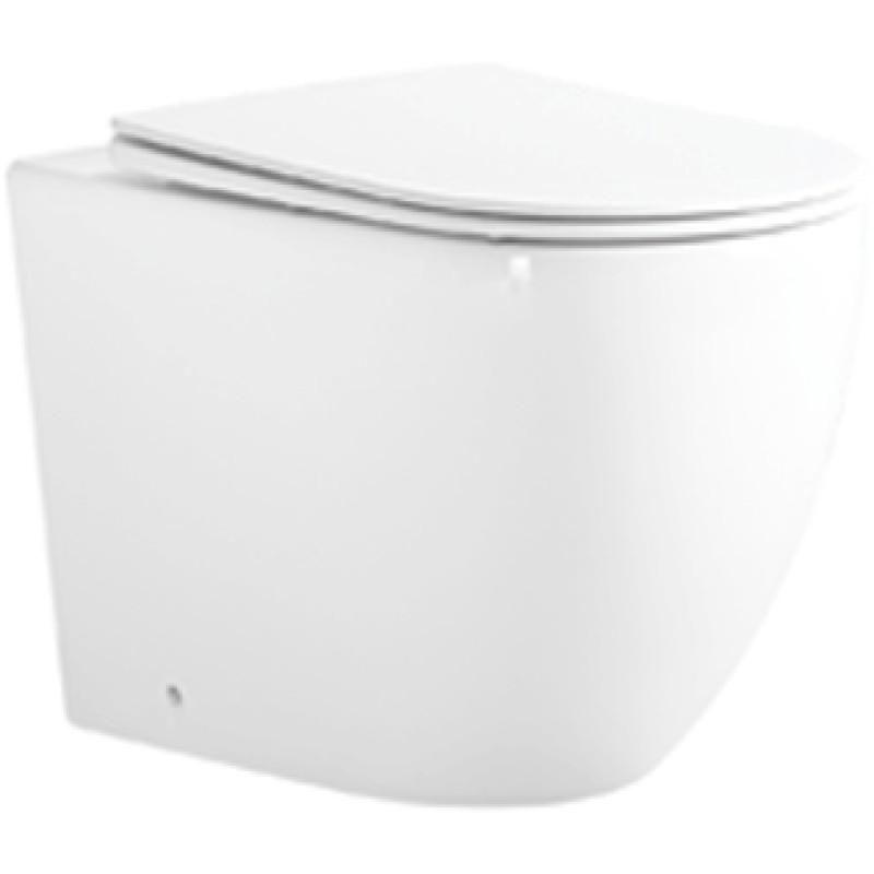 Mexen Lena cuvette WC sur pied Rimless Tornado avec abattant slim à descente progressive, duroplast, blanc brillant - 3222T4000