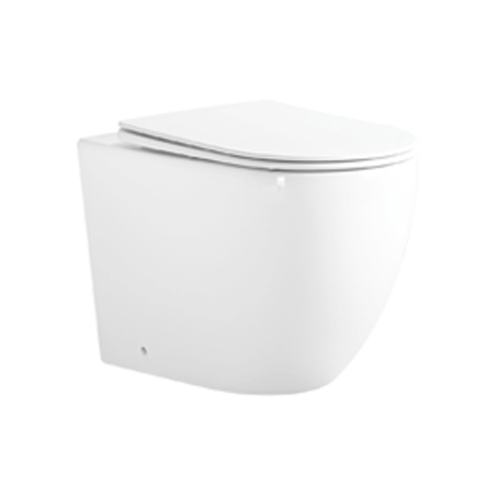 Mexen Lena cuvette WC sur pied Rimless Tornado avec abattant slim à descente progressive, duroplast, blanc brillant - 3222T4000