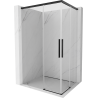 Mexen Rox Duo cabine de douche coulissante 85 x 75 cm, transparent, noir - 8C2D-085-075-70-00