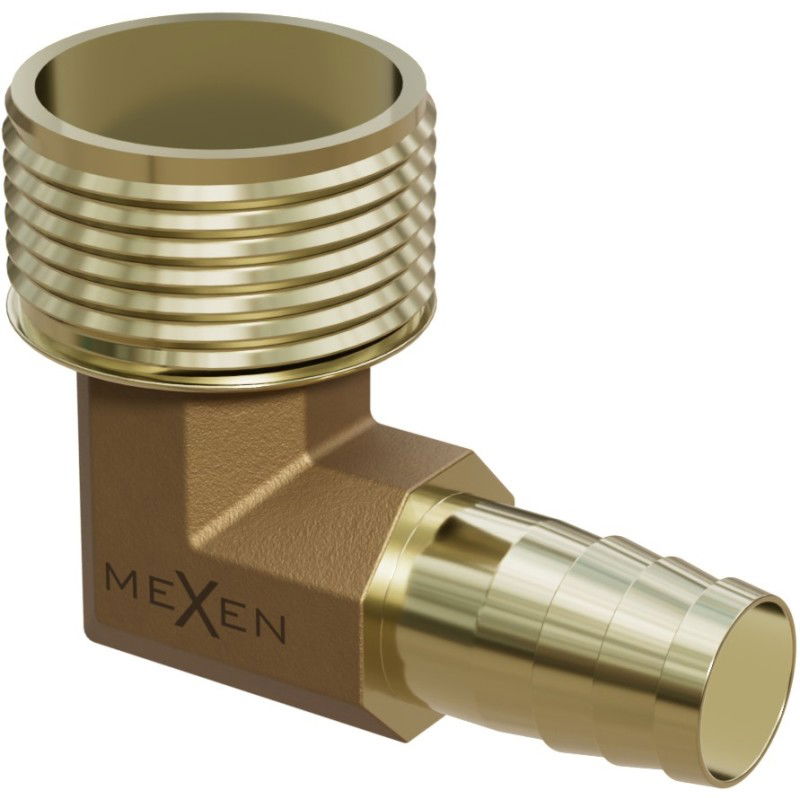 Mexen BRASS raccord de tuyau coude en laiton 1/2 GZ x 10 mm - W97423-1210