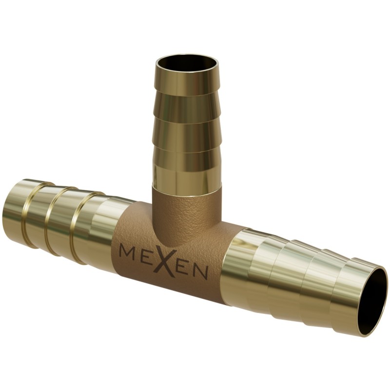 Mexen BRASS raccord en T pour tuyau en laiton 6 x 6 x 6 mm - W97428-060606