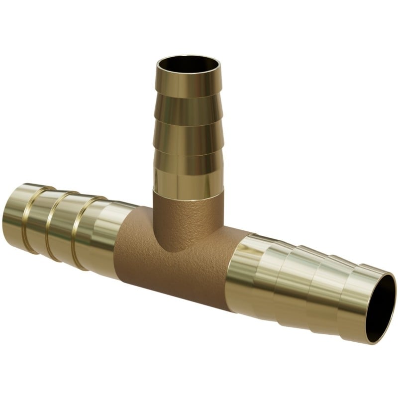Mexen BRASS raccord en T pour tuyau en laiton 6 x 6 x 6 mm - W97428-060606