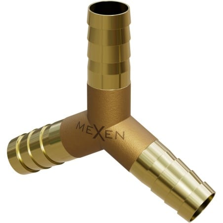 Mexen BRASS raccord en T pour tuyau Y en laiton 10 x 10 x 10 mm - W97429-101010