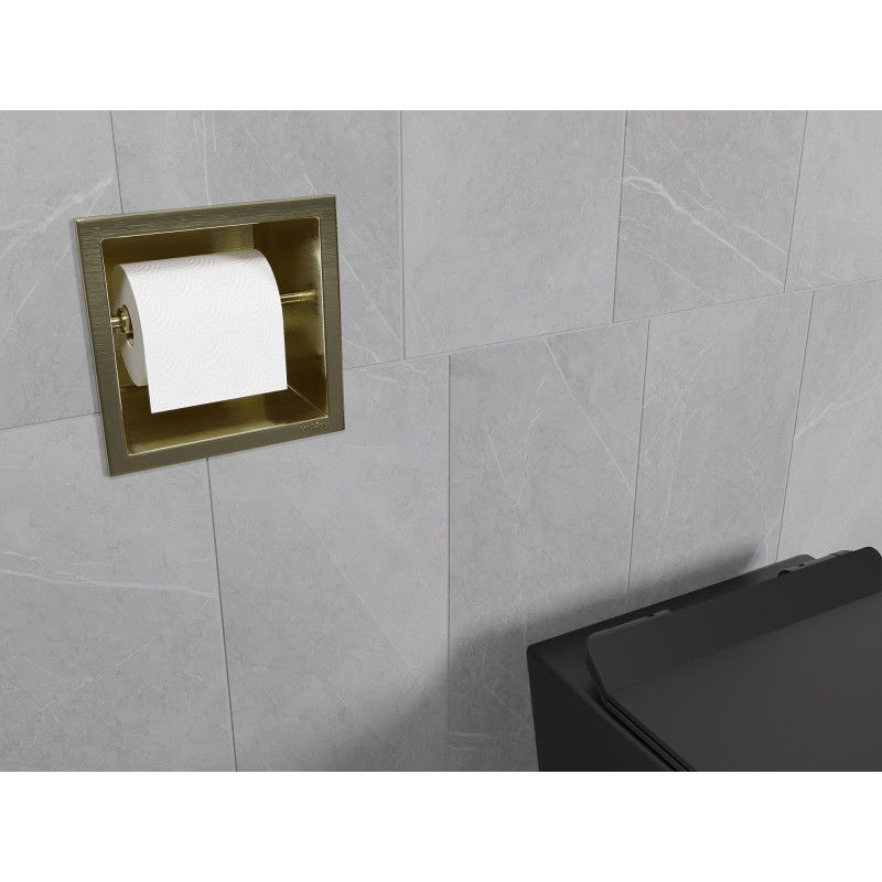 Mexen X-Wall-P support de papier toilette, doré brossé - 1953