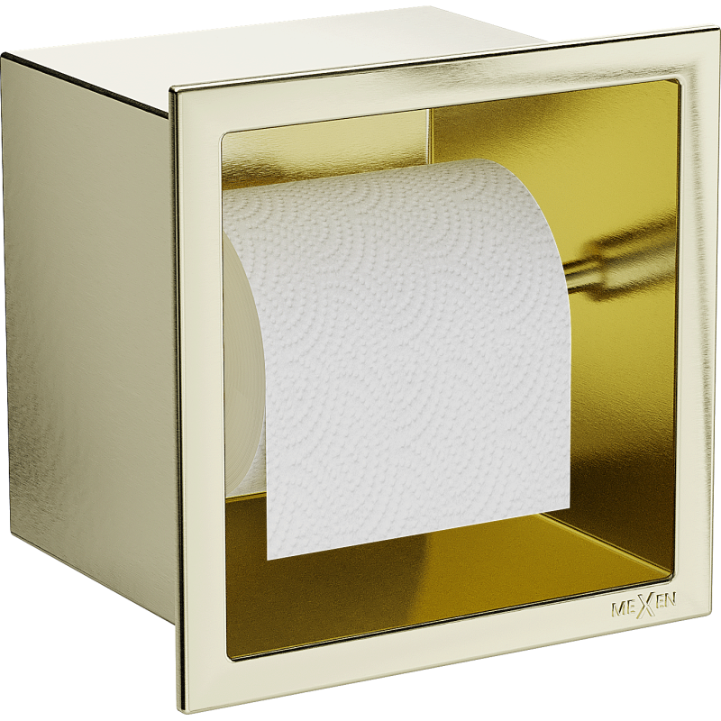 Mexen X-Wall-P support de papier toilette, doré brossé - 1953