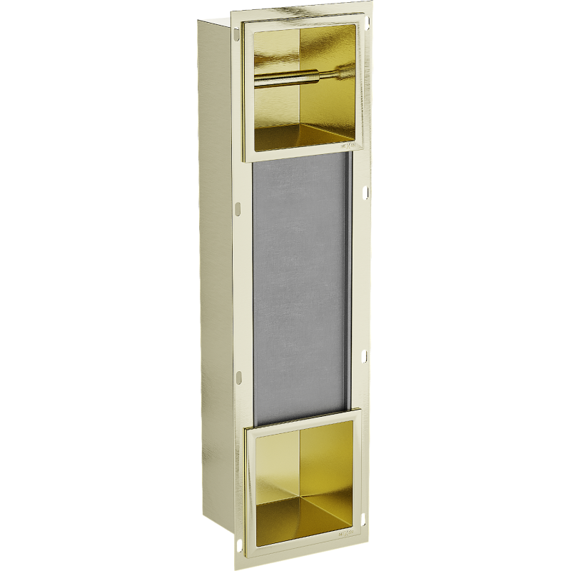 Mexen X-Wall-BP support de papier toilette avec chargeur, or brossé - 1954