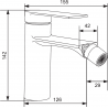Mexen Zero robinet de bidet Noir - 71120-70