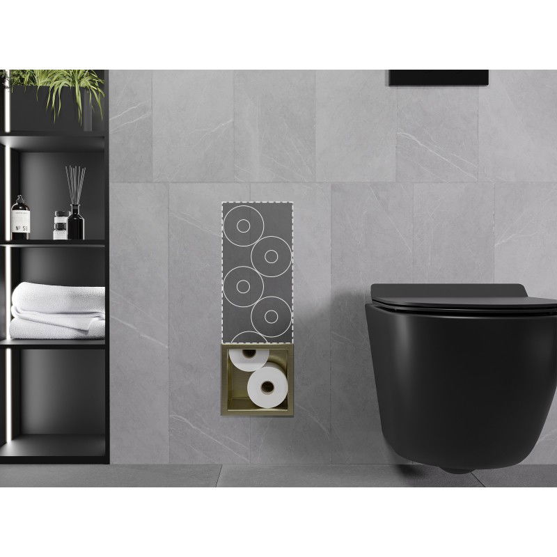 Mexen X-Wall-B distributeur de papier toilette, or brossé - 1955