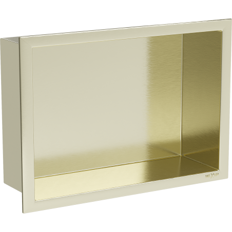 Mexen X-Wall-R étagère murale avec rebord 30 x 20 cm, or brossé - 1950302010