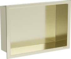 Mexen X-Wall-R étagère murale avec rebord 30 x 20 cm, or brossé - 1950302010