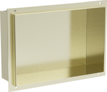 Mexen X-Wall-NR étagère encastrée sans rebord 30 x 20 cm, or brossé - 1951302010