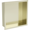Mexen X-Wall-R étagère encastrée avec rebord 30 x 30 cm, or brossé - 1950303010