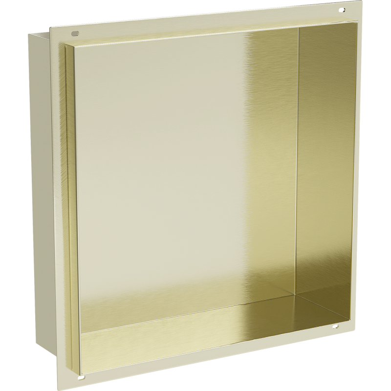 Mexen X-Wall-NR étagère encastrée sans rebord 30 x 30 cm, or brossé - 1951303010