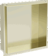 Mexen X-Wall-NR étagère encastrée sans rebord 30 x 30 cm, or brossé - 1951303010