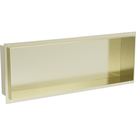 Mexen X-Wall-NR étagère encastrée sans rebord 60 x 20 cm, or brossé - 1951602010