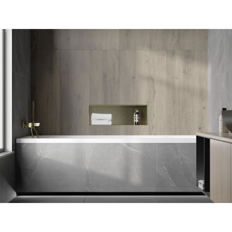 Mexen X-Wall-NR étagère encastrée sans collerette 60 x 20 cm, or brossé - 1951602010