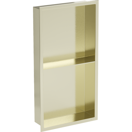 Mexen X-Wall-R étagère encastrée avec rebord et étagère 60 x 30 cm, or brossé - 1950603010S