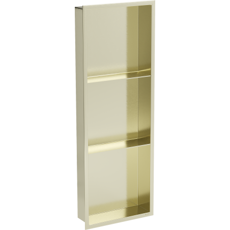 Mexen X-Wall-R étagère murale avec rebord et tablette 90 x 30 cm, or brossé - 1950903010S