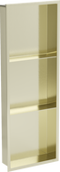 Mexen X-Wall-R étagère murale avec rebord et tablette 90 x 30 cm, or brossé - 1950903010S
