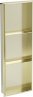 Mexen X-Wall-NR étagère encastrée sans collerette avec étagère 90 x 30 cm, or brossé - 1951903010S