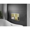 Mexen X-Wall-R étagère encastrée avec rebord et étagère 60 x 30 cm, or brossé - 1950603010S