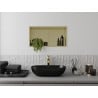 Mexen X-Wall-R étagère encastrée avec rebord et étagère 60 x 30 cm, or brossé - 1950603010S