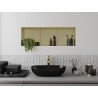 Mexen X-Wall-NR étagère encastrée sans rebord avec étagère 90 x 30 cm, or brossé - 1951903010S
