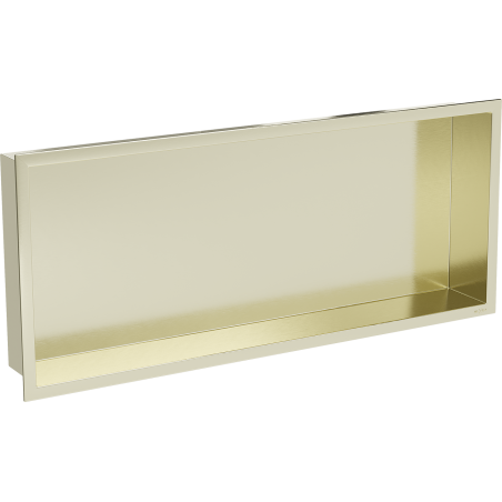 Mexen X-Wall-R étagère encastrée avec collerette 75 x 30 cm, or brossé - 1950753010