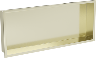 Mexen X-Wall-R étagère encastrée avec rebord 75 x 30 cm, or brossé - 1950753010