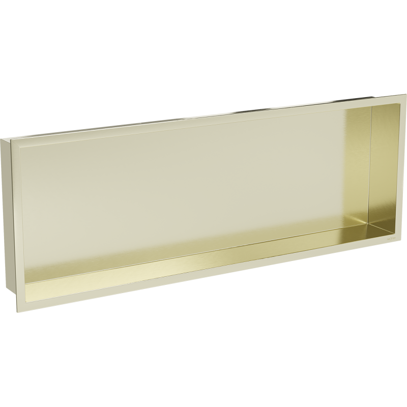 Mexen X-Wall-R étagère encastrée avec rebord 90 x 30 cm, or brossé - 1950903010