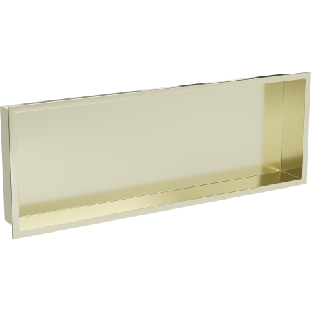 Mexen X-Wall-R étagère encastrée avec rebord 90 x 30 cm, or brossé - 1950903010