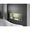 Mexen X-Wall-R étagère encastrée avec rebord 90 x 30 cm, or brossé - 1950903010