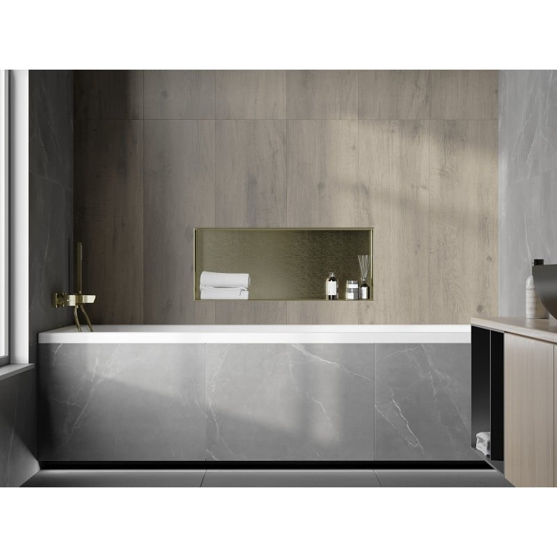 Mexen X-Wall-NR étagère encastrée sans rebord 75 x 30 cm, or brossé - 1951753010