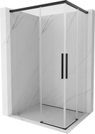 Mexen Rox Duo cabine de douche coulissante 85 x 80 cm, transparent, noir - 8C2D-085-080-70-00