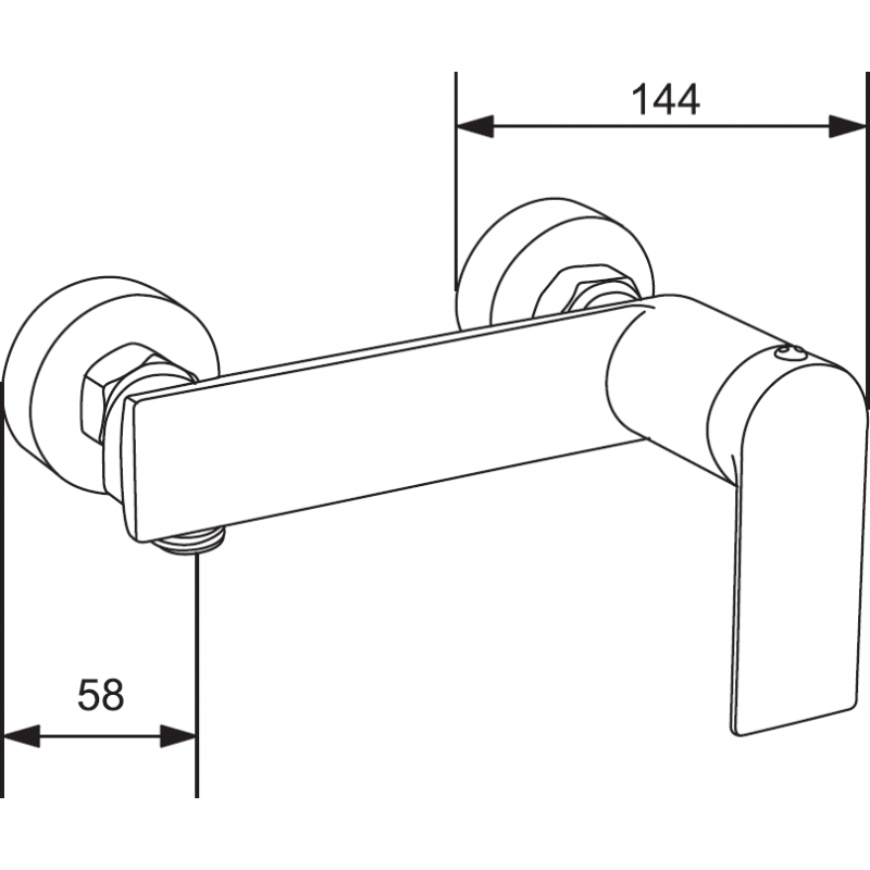 Mexen Zero robinet de douche, doré - 71140-50