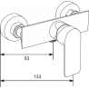Mexen Alexa robinet de douche, Or - 71240-50