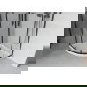 Cabine de douche Mexen Rio semicirculaire 90 x 90 cm, translucide, noire + bac Flat, blanc - 863-090-090-70-30-4110B