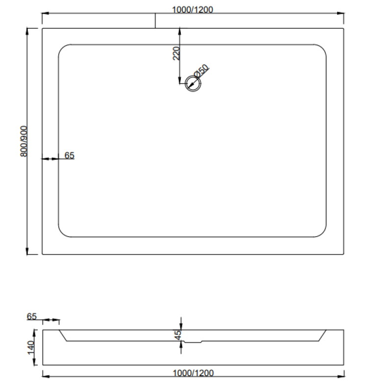 Mexen Apia cabine de douche coulissante 100 x 80 cm, transparent, or + receveur de douche Rio - 840-100-080-50-00-4510