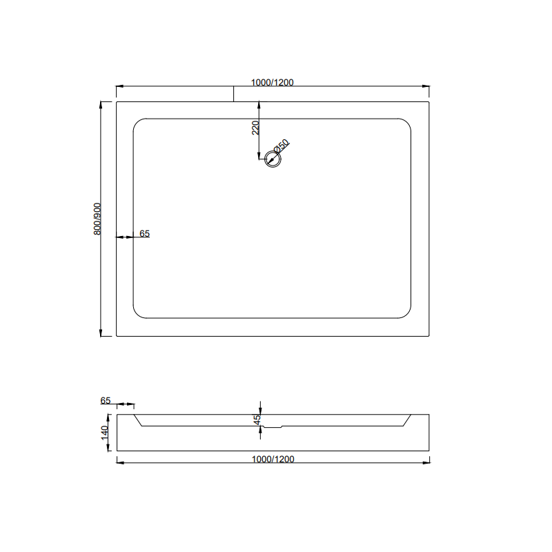 Mexen Apia cabine de douche coulissante 100 x 80 cm, transparent, chrome + receveur Rio - 840-100-080-01-00-4510